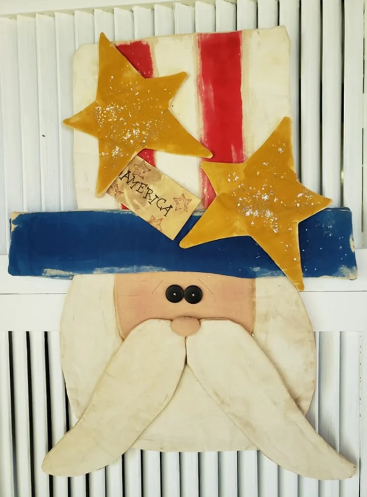 Uncle Sam door greeter sewing pattern 22x16