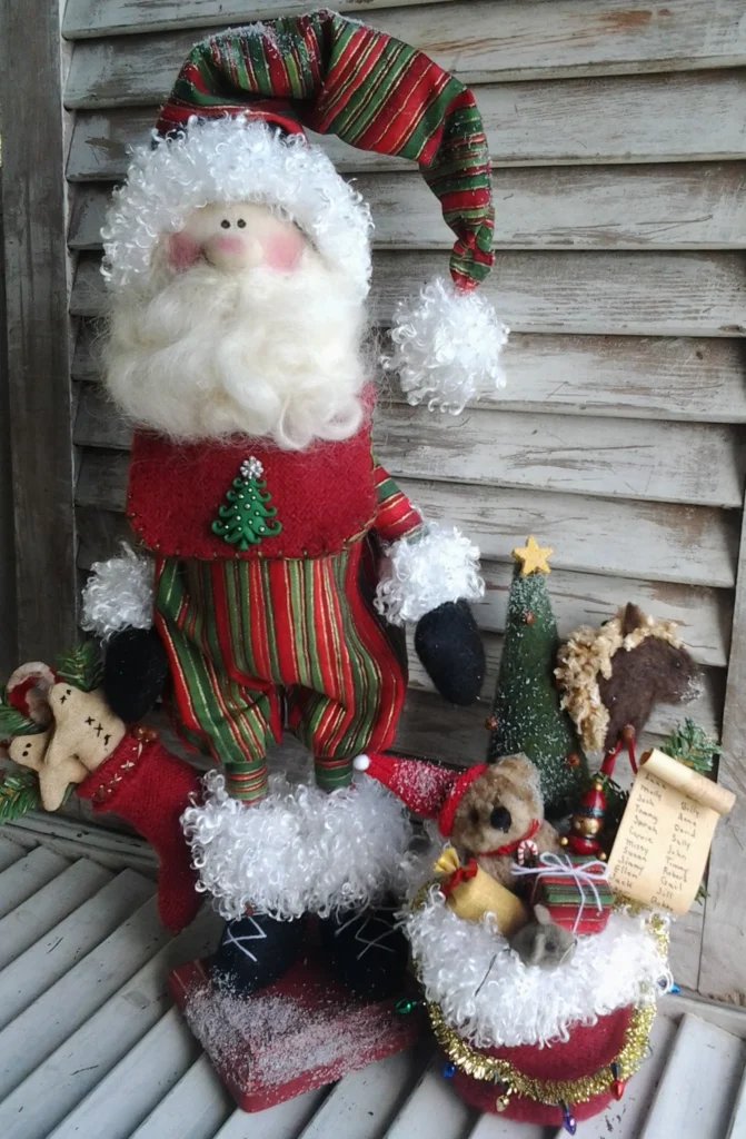 Country Santa primitive sewing pattern 17 inches tall”