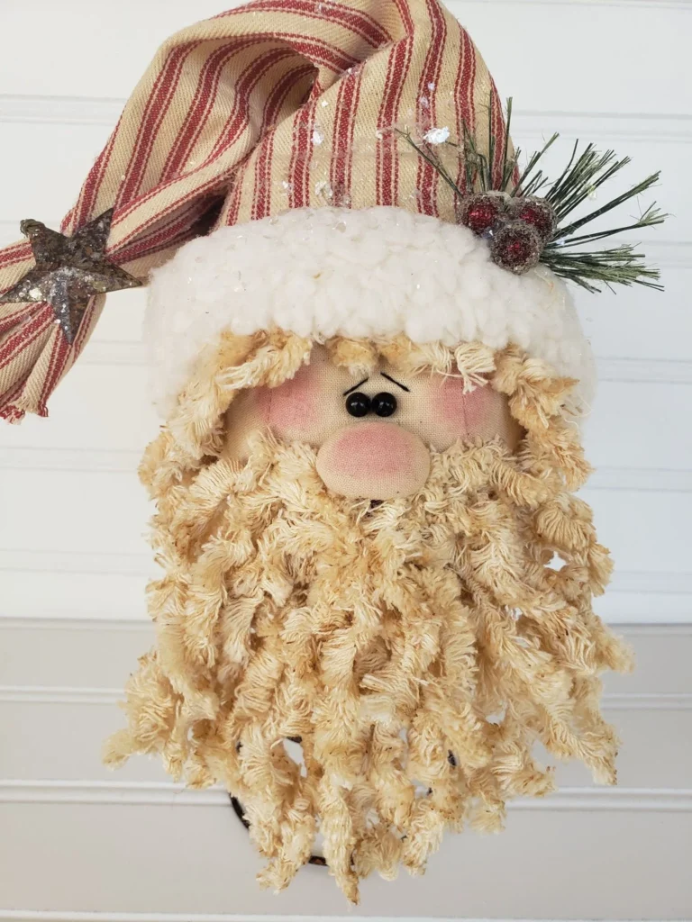 Primitive Santa Nodder sewing pattern 12 inches tall
