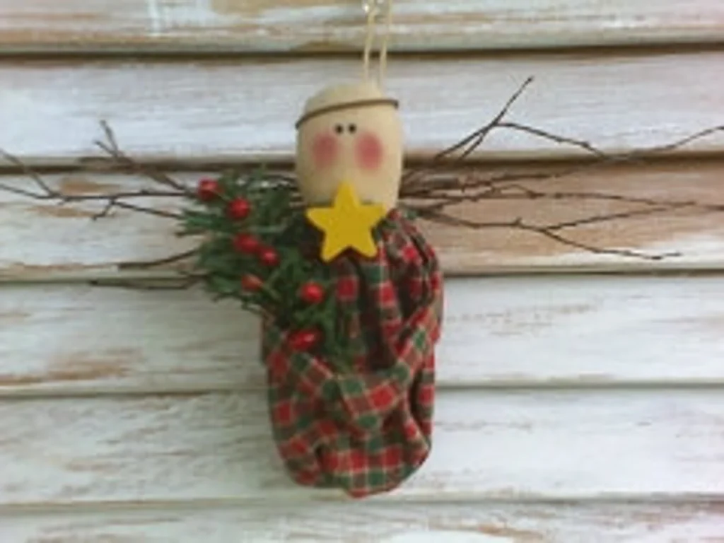Angel ornament sewing pattern for Christmas tree