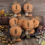 Primitive Pumpkin Jack bowl filler handmade Halloween décor