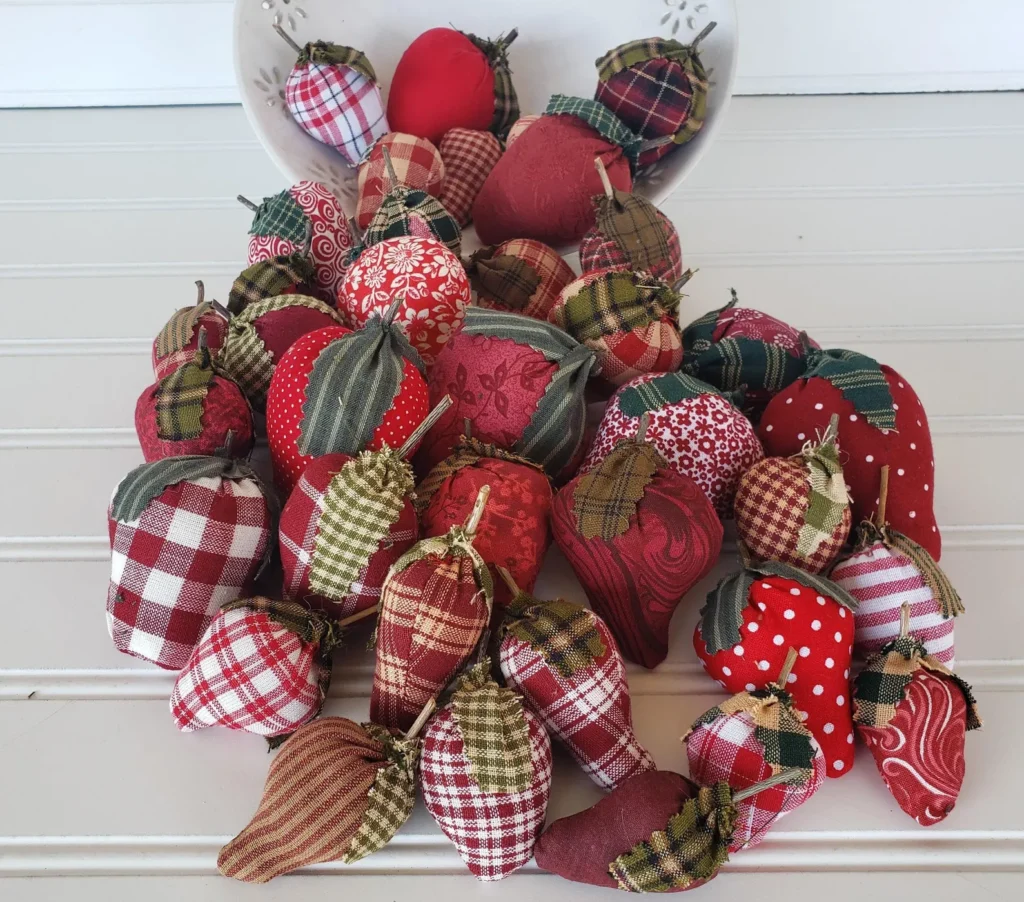 Strawberry bowl filler sewing pattern 5 sizes