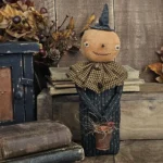 Primitive pumpkin witch Jacklyn standing doll handmade fall décor